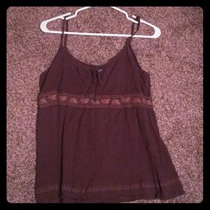 Embroidered tank top